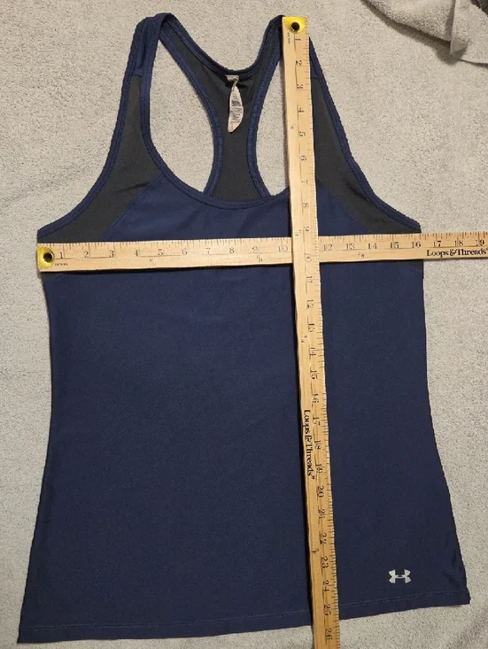 Under Armour Navy Racerback Performance Tank - Picture 3 of 6